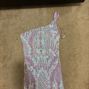 Purple PROM dress